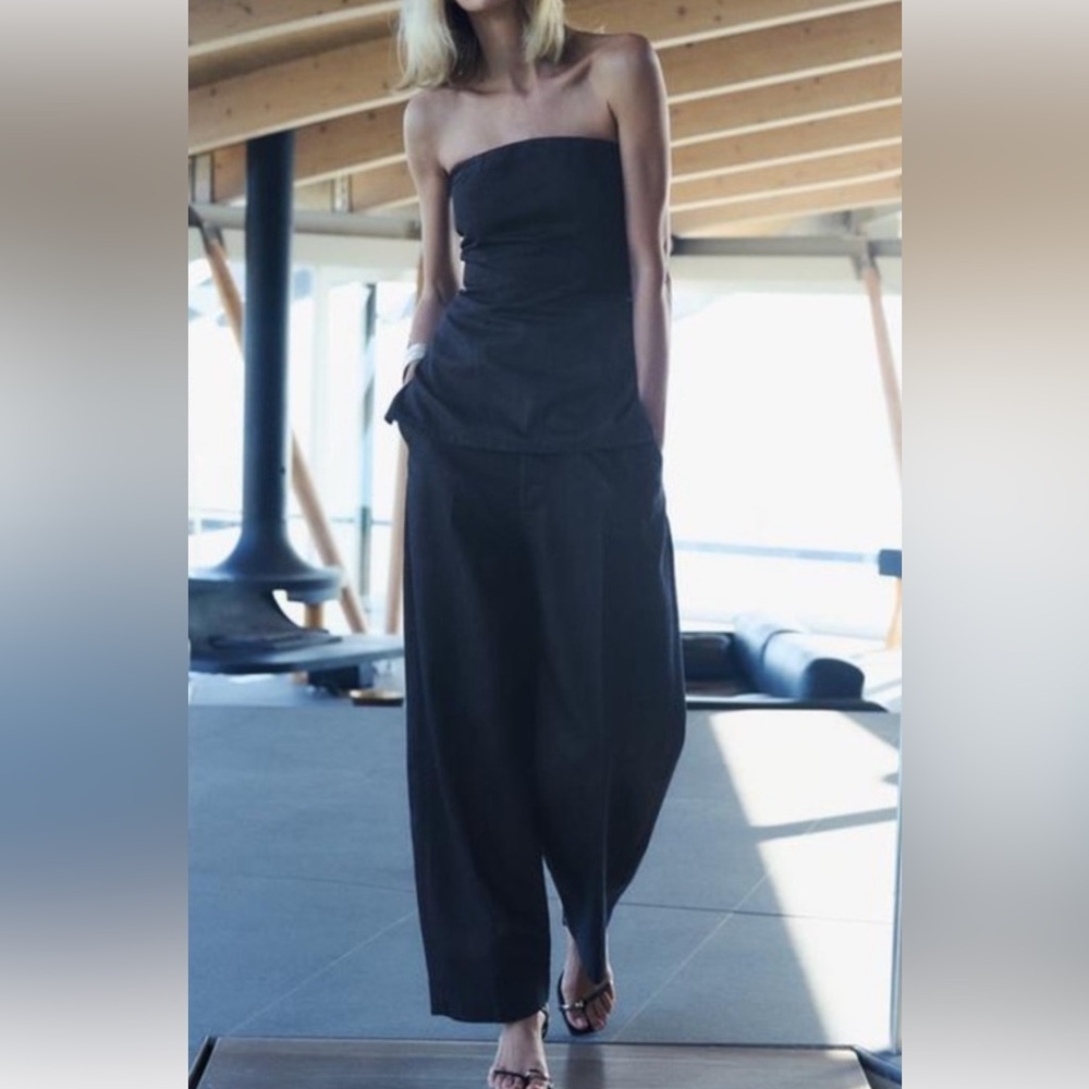 Zara Low Waist Tailored Pant